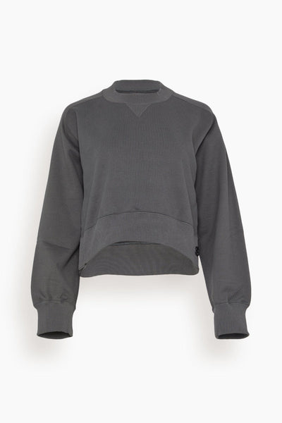Sweat Jersey Pullover in Charcoal Gray