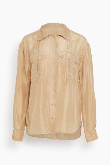 Raquel Allegra Tops Westwood Shirt Jacket in Khaki Raquel Allegra Westwood Shirt Jacket in Khaki