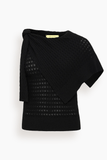 Hellessy Dove Knit Top in Black
