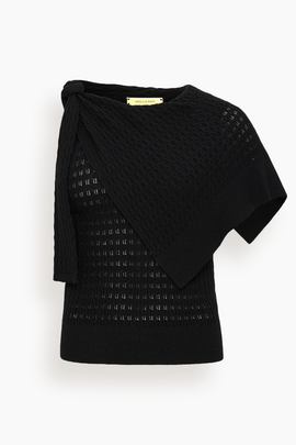 Dove Knit Top in Black