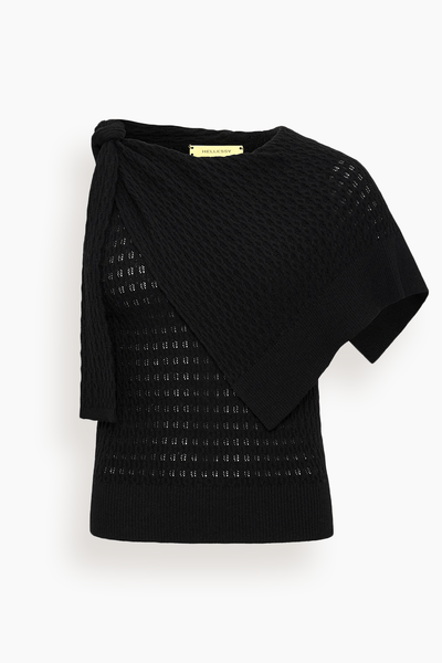 Dove Knit Top in Black