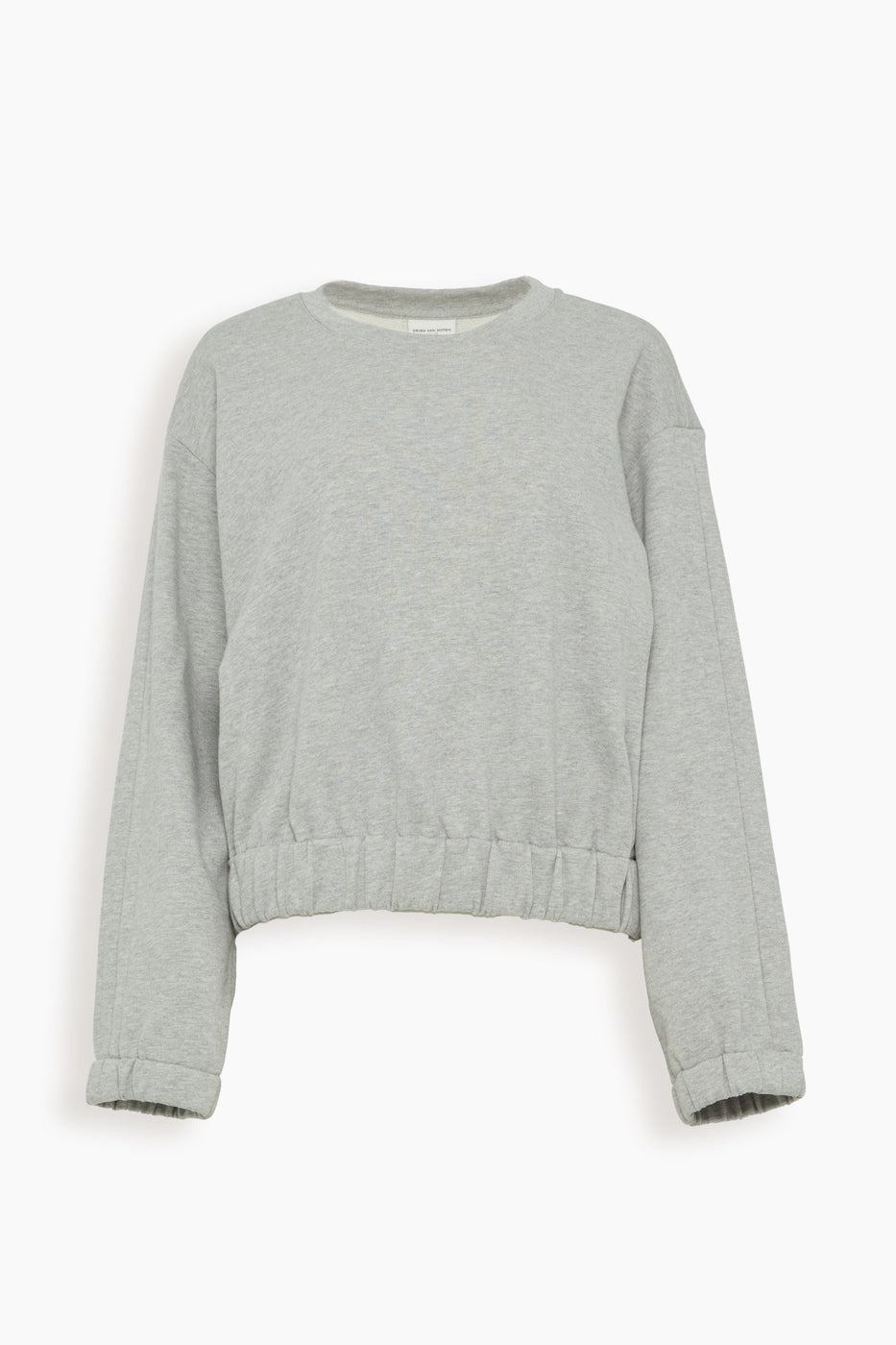 Dries Van Noten Sweatshirts Halvin Sweater in Grey Melange Dries Van Noten Halvin Sweater in Grey Melange