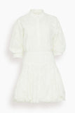 Simkhai Effie Bubble Mini Dress in White