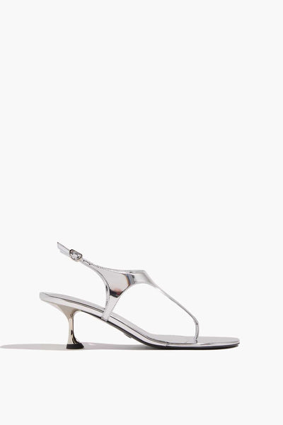 Tee Thong Sandals in Silver