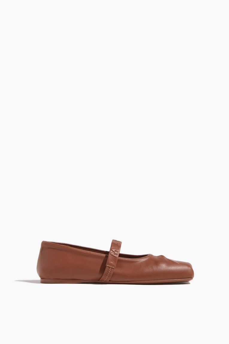Marni Ballet Flats Mary Jane Shoe in Wood Marni Mary Jane Shoe in Wood