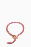 Stoned Fine Jewelry Nouveau Pink Sapphire Serpent Bracelet in 18k Rose Gold