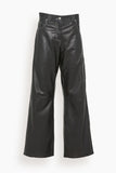 Minuit Pants Harley Leather Cargo Pant in Black