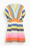 Lemlem Alem Plunge Dress in Pariti Fiesta