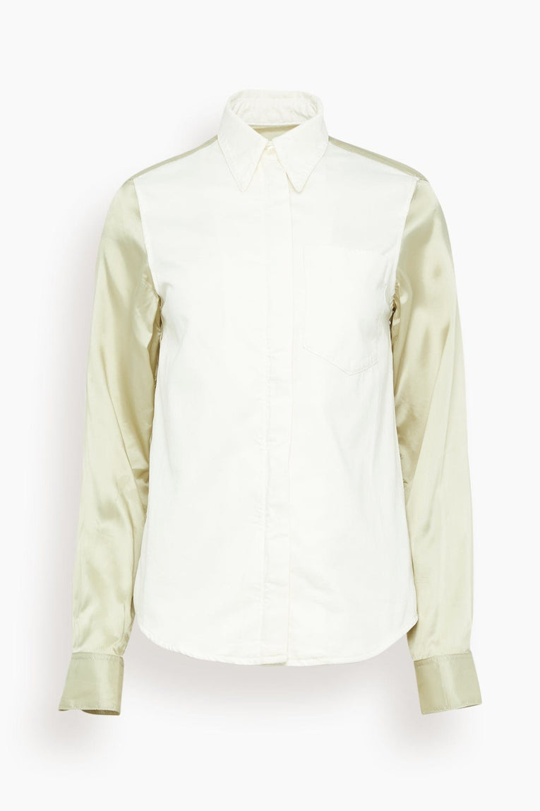 Dries Van Noten Chawy Denim Shirt in Off White