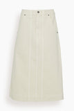 Khaite Skirts Caroline Skirt in Ivory Rigid