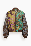 Alemais Bodie Jacquard Bomber Jacket in Multi