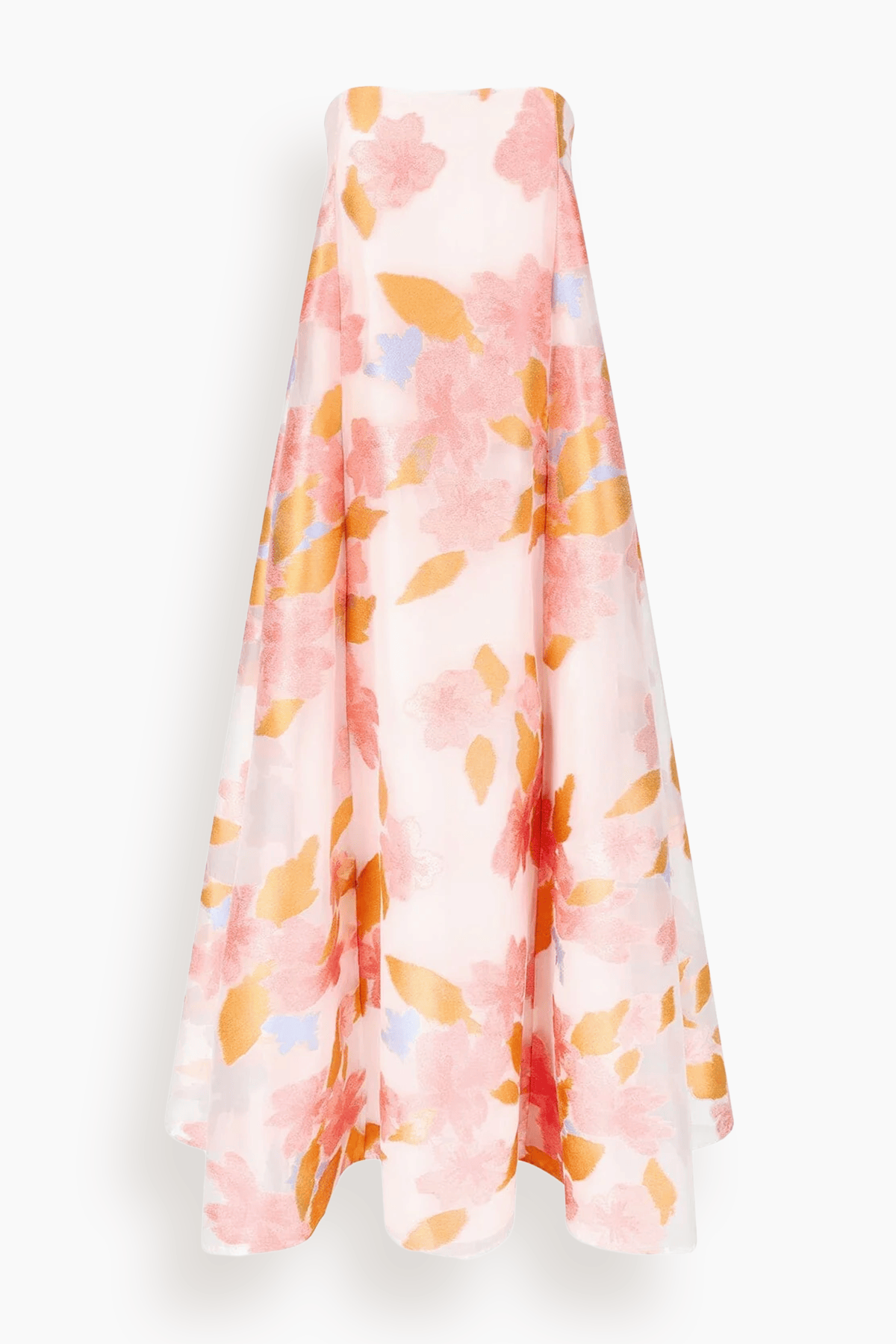 staud a line dress STAUD Encino striped cotton-blend maxi dress