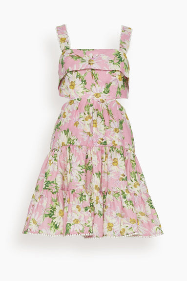 Alemais Dresses Maia Cut Out Mini Dress in Blossom