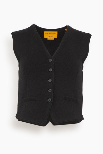 Tailored Vest in Black