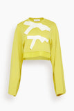 Lanvin Grosgrain Detail Top in Chamomile