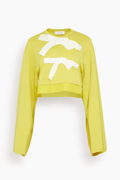 Grosgrain Detail Top in Chamomile