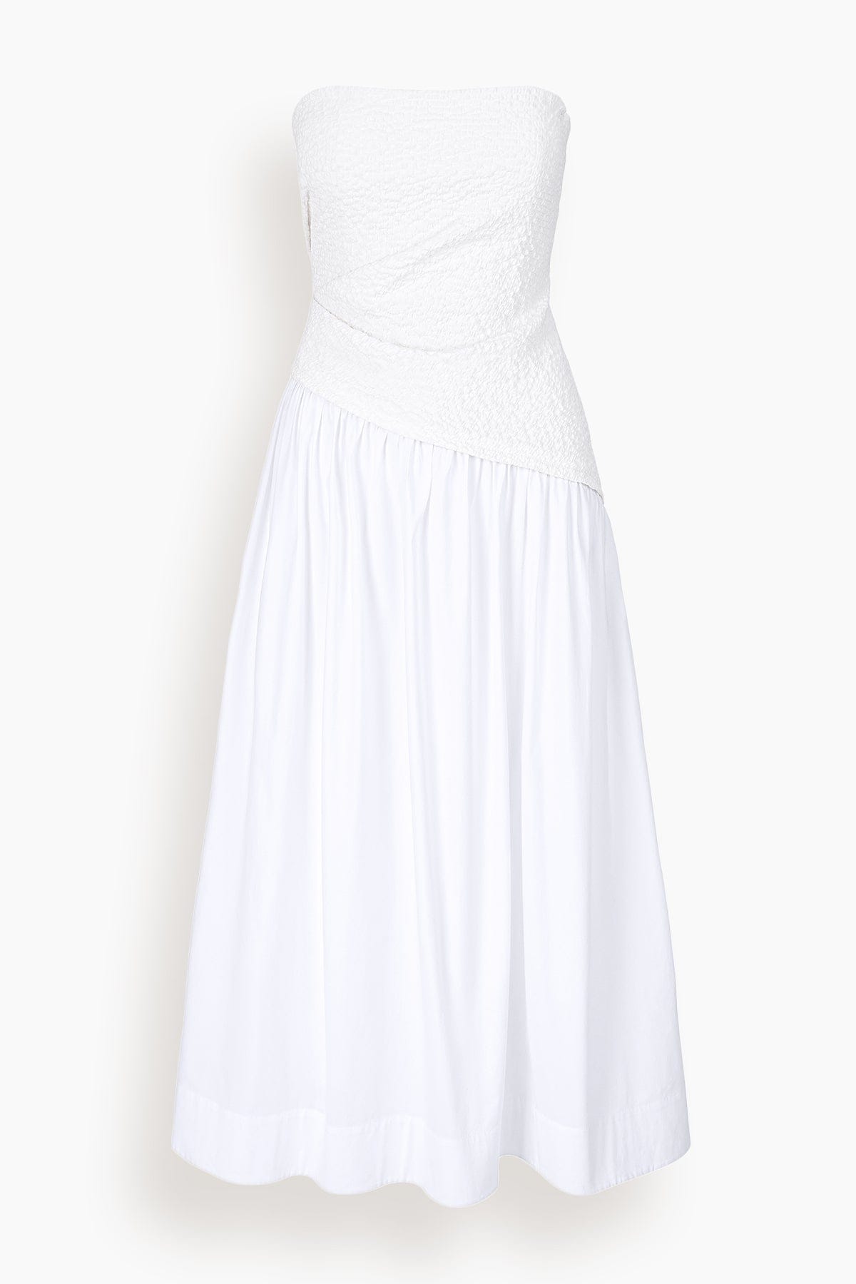 staud long white dress STAUD, Ilana Dress in White, Size XL