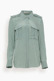 Dorothee Schumacher Tops Vichy Love Blouse in Green Vichy Vichy Love Blouse in Green Vichy