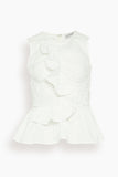 Hunter Bell Doering Top in Bright White