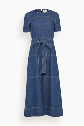 Ella Dress in Classic Indigo Blue