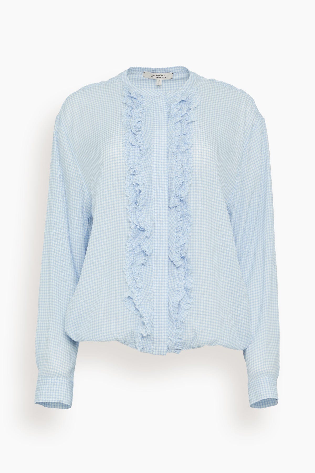 Dorothee Schumacher Tops Vichy Love Blouse in Blue Vichy Vichy Love Blouse in Blue Vichy