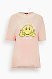 R13 Tops Have a Nice Day Relaxed Tee in Pink R13 Have a Nice Day Relaxed Tee in Pink