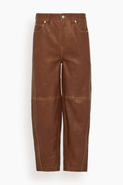 Waldon Curved Leg Pant in Cocoa