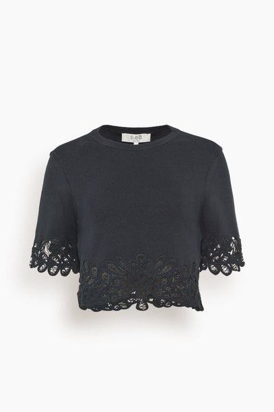 Elke Soutache Sweater in Black