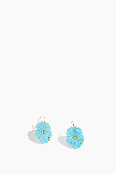 New Bloom Earrings in Cerulean/Turquoise