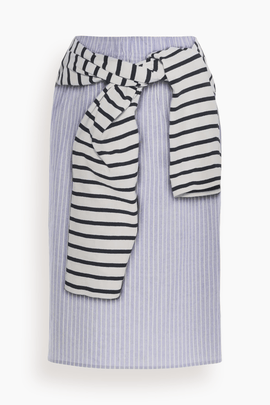 The Townes Pencil Skirt in Trompe L'oeil