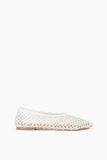 Staud Alba Ballet Flat in Paper Netting