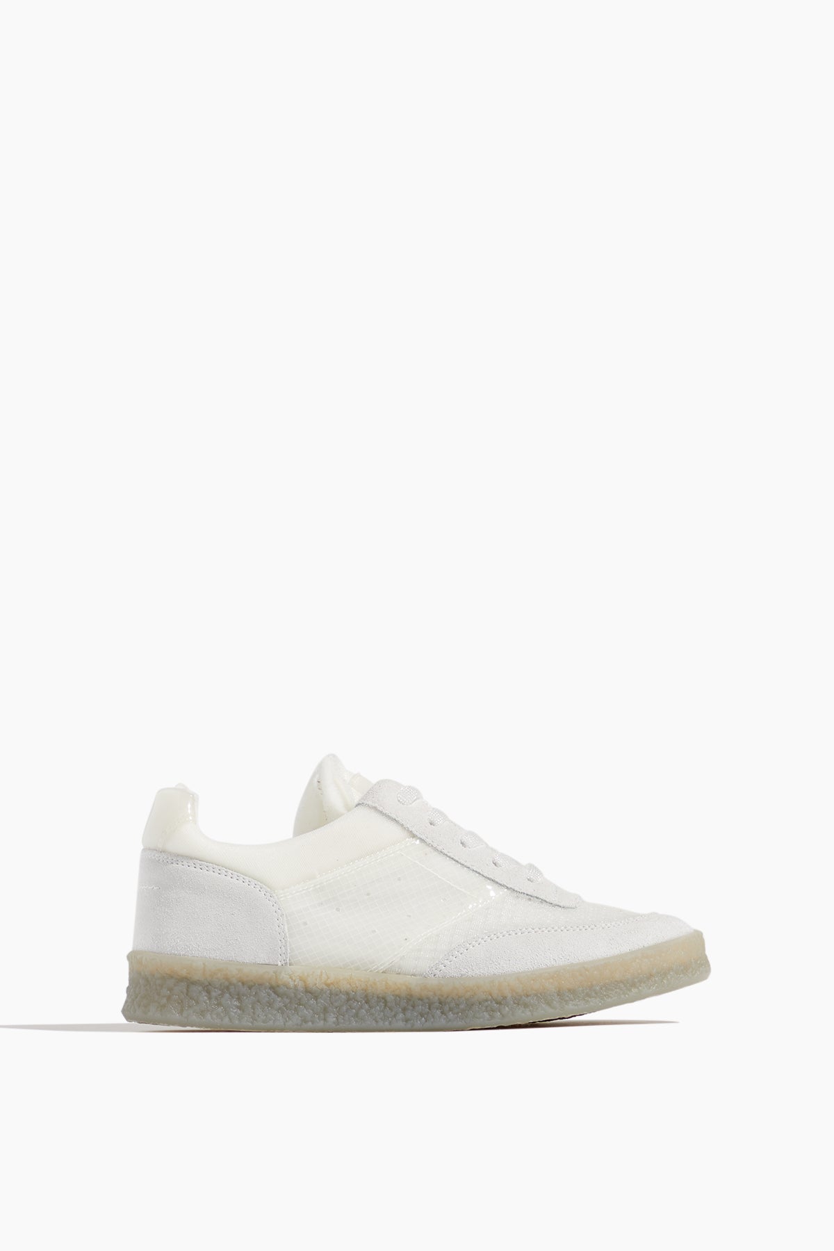 MM6 Maison Margiela Low Top Sneakers Court Sneakers in White Sand