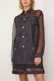 Sacai Casual Dresses Denim Mix Dress in Indigo Sacai Denim Mix Dress in Indigo