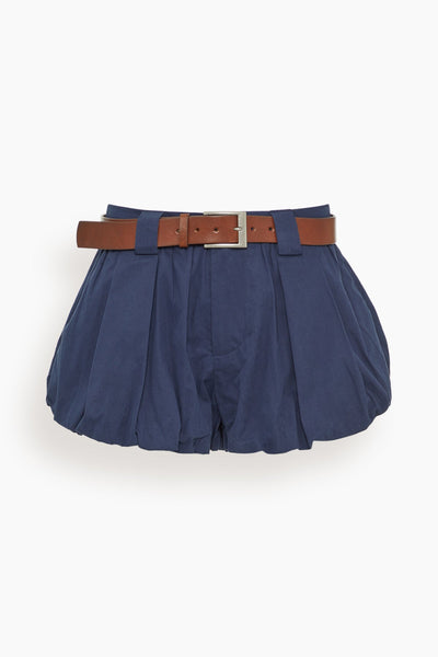 Adele Sportswear Bubble Short in Navy