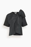 Max Mara Colle Knitted Blouse in Black