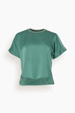 Simkhai Tops Addy Short Sleeve Combo T-Shirt in Park Slope