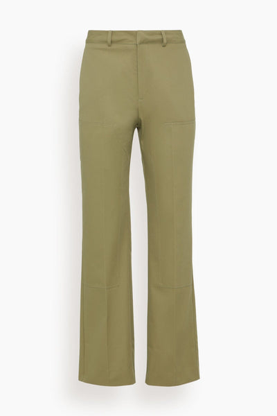 Worker Organic Cotton Trouser in Lime