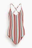 Lemlem Retiro One Piece in Poppy Sunset