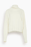Loulou de Saison Luke Stand Collar Sweater in Ivory