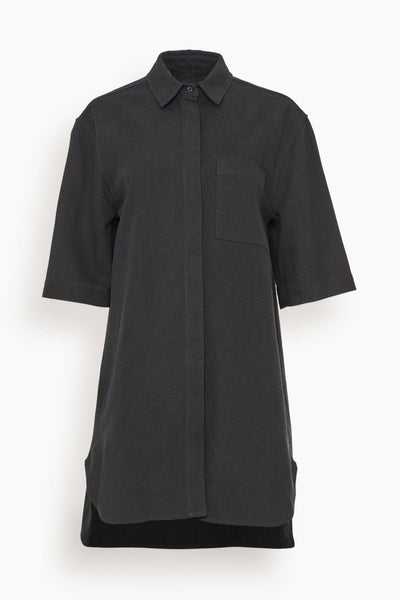 Basava Shirt Dress in Black