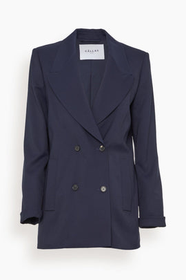 New Vittoria Signature Double Breasted Jacket in Navy