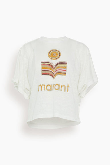 Etoile Isabel Marant Tops Kyanza Tee Shirt in Chalk