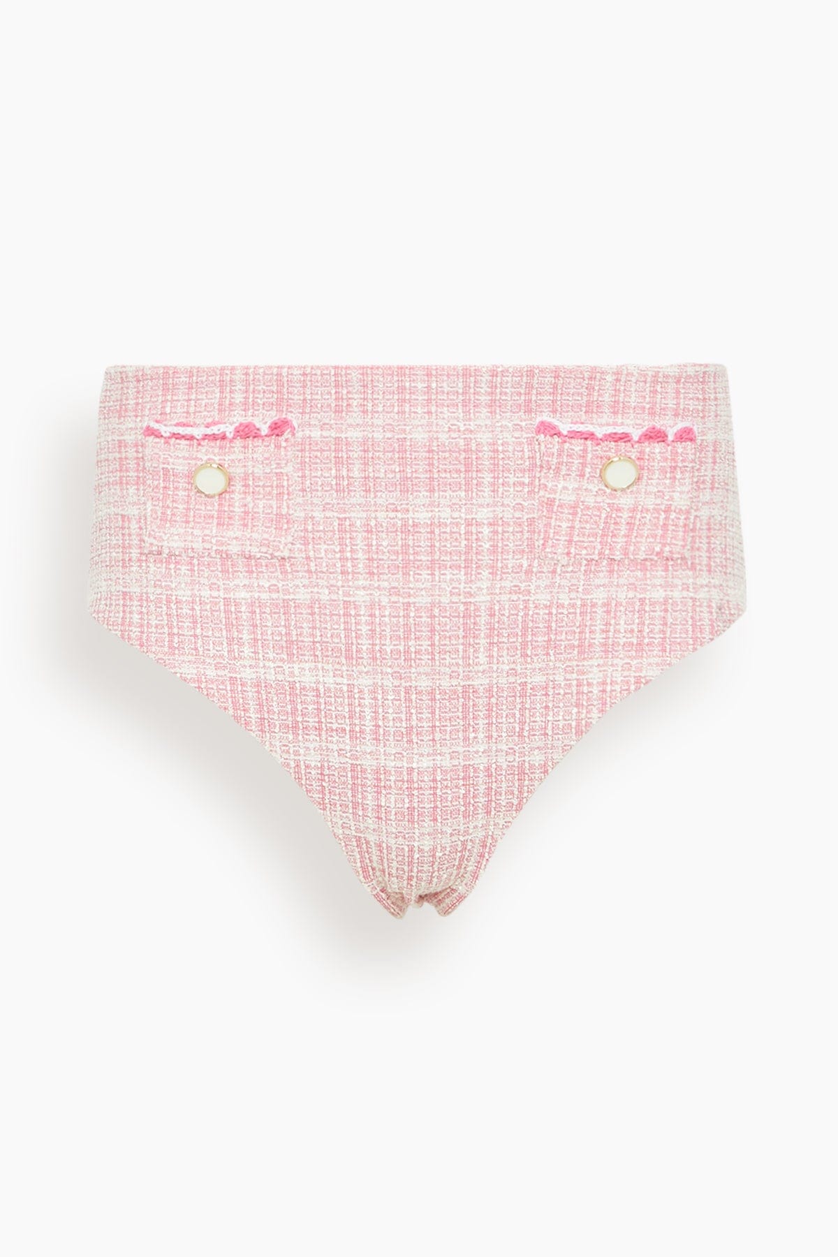 Simkhai Diana High Waisted Bikini Bottom in Berry Multi