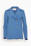 Harris Wharf Jackets Scuba Peacoat in Denim Blue