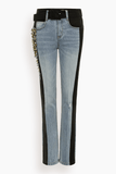 Hellessy Huma Jeans in Medium Wash/Black