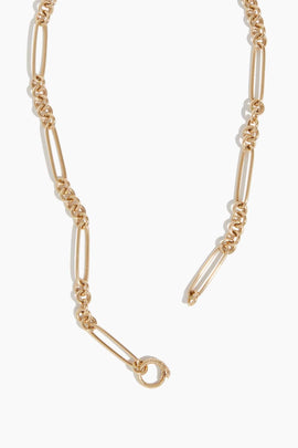 Mix Link Snake Chain in 14k Yellow Gold
