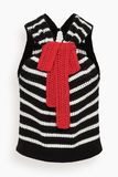 Hellessy Kris Knit in Black Stripe/Red