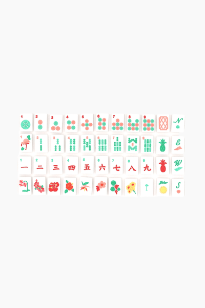 Mahjong Tiles in White Island