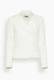 Hampden Clothing Schoolboy Blazer in White/Black