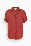 Xirena Tops Channing Shirt in Brick Red